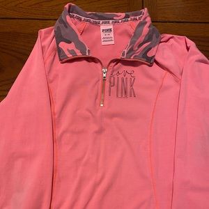 Pink Victoria’s Secret quarter zip jacket